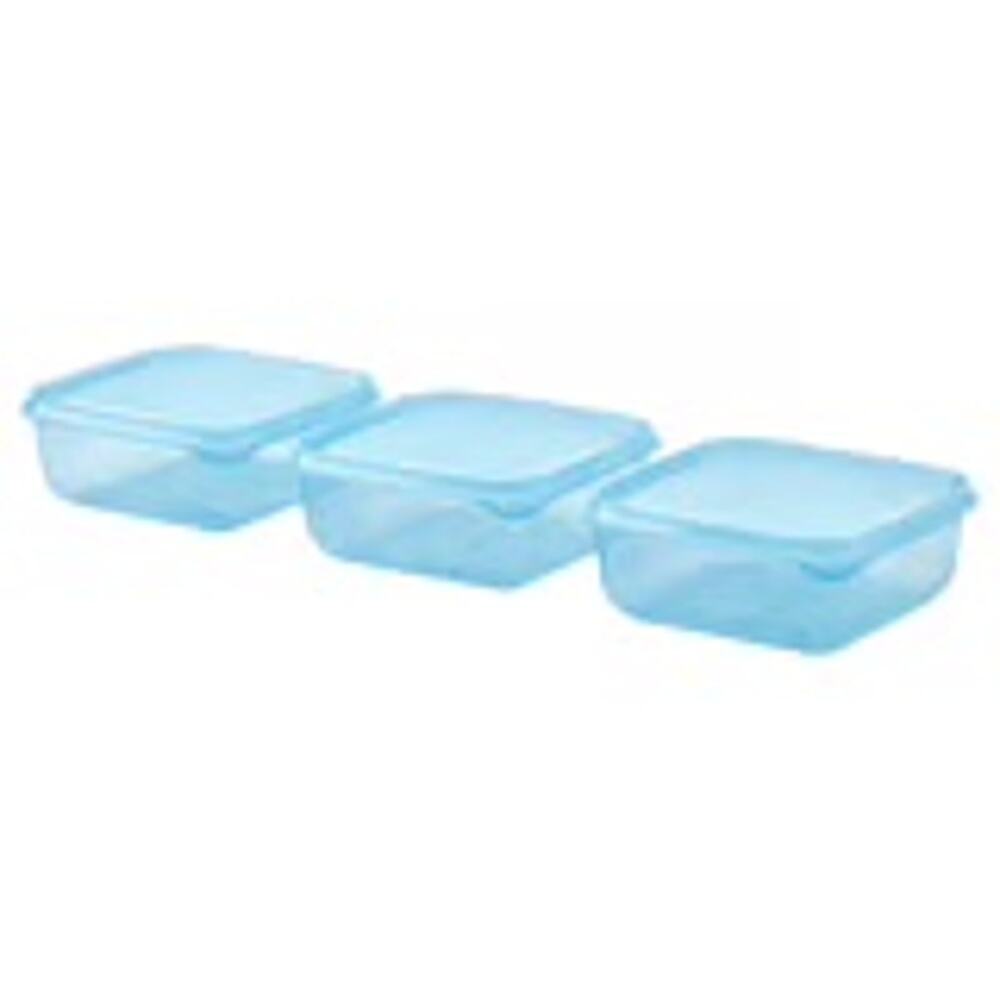IKEA PRUTA Blue Food Container 20 oz Practical Lid Fun Storage Solution 2 Packs